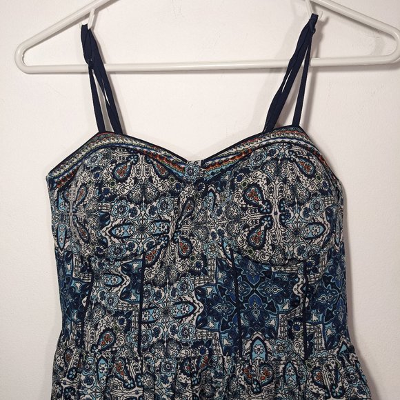 NWT American Rag Smocked Spaghetti Strap Mini Summer Beach Flowy Dress Small S - Picture 2 of 9